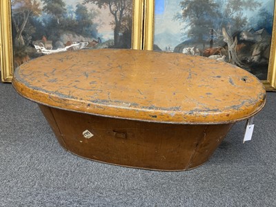 Lot 707 - Campaign Bath. A Boer War period tin bath, circa 1899-1902