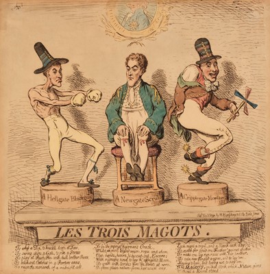 Lot 320 - Gillray (James). Les Trois Magots, H. Humphrey, November 1st 1791