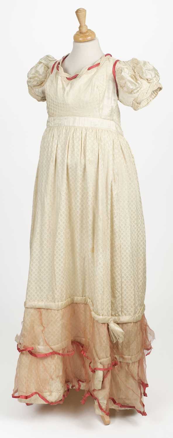 Lot 533 - Clothing. A Regency silk evening dress, circa 1815-20