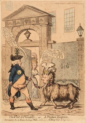 Lot 332 - Gillray (James). The Visit to Piccadilly..., 1792