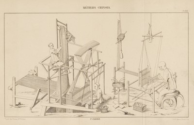 Lot 344 - Falcot (P.). Traité encyclopédique et méthodique de la fabrication des tissus...