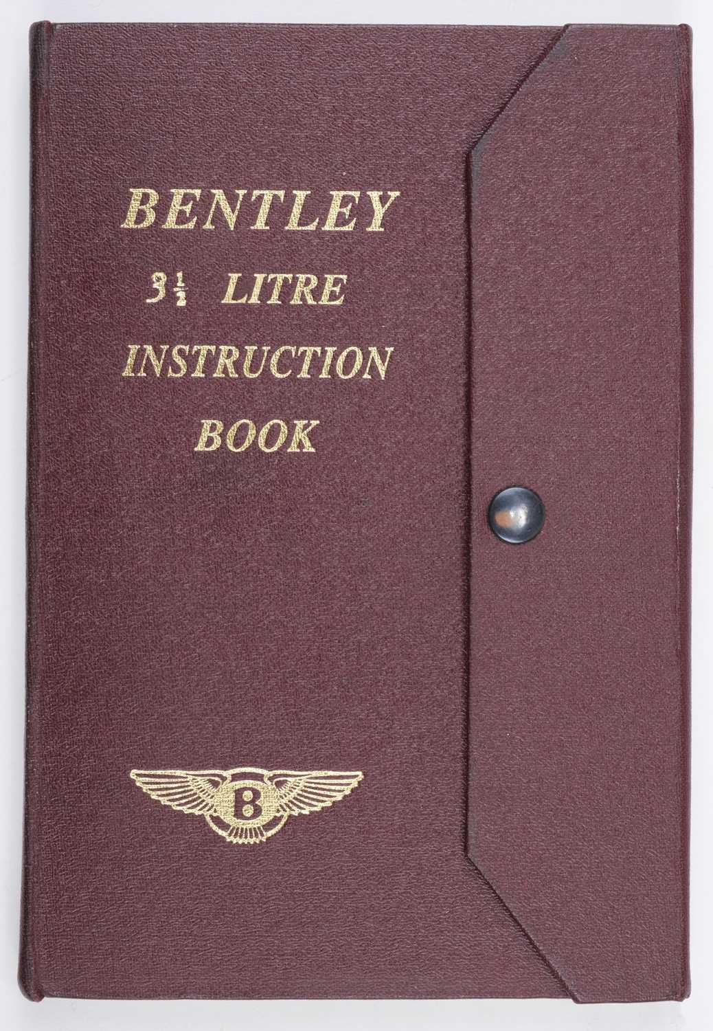 Lot 36 - Bentley Sales Brochures. A Bentley 3 1/2 Abridged Particulars circa 1933 and others