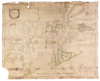 Lot 69 - Estate Plan. A Map of Tho: Estcourt Esqr. Lands in the Parish of Shipton Moyn..., 1770