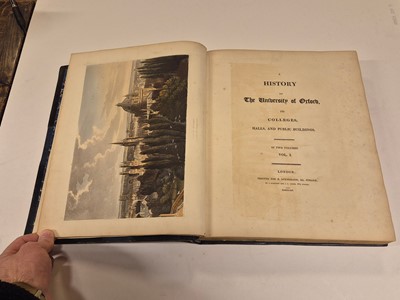 Lot 27 - Ackermann (R. publisher), A History of the University of Oxford..., 1814