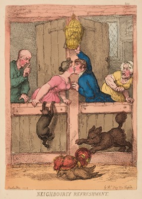 Lot 341 - Rowlandson (Thomas). Three caricatures, circa 1819