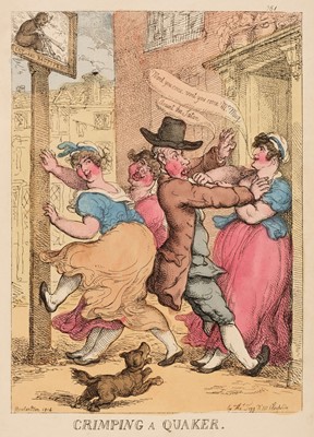 Lot 342 - Rowlandson (Thomas). Three caricatures, circa 1819