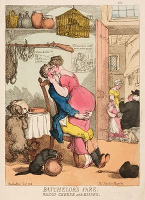 Lot 343 - Rowlandson (Thomas). Three Caricatures, circa 1819