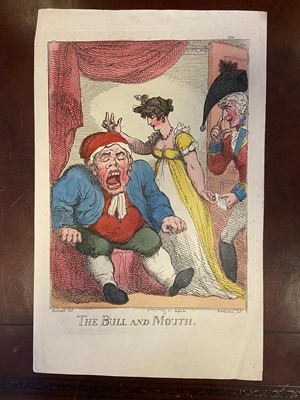 Lot 343 - Rowlandson (Thomas). Three Caricatures, circa 1819