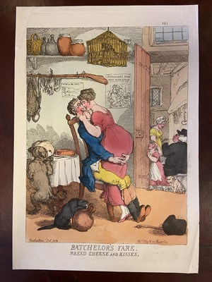 Lot 343 - Rowlandson (Thomas). Three Caricatures, circa 1819