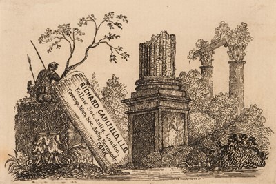 Lot 402 - Thomas Bewick (1753-1828). A collection of 23 ex-libris for R. A. Caldwell, A. Clapham, etc.