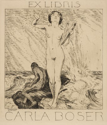 Lot 401 - Streller (Carl, 1889-1967). A collection of 23 ex-libris, circa 1909-1922