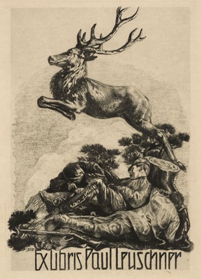 Lot 401 - Streller (Carl, 1889-1967). A collection of 23 ex-libris, circa 1909-1922