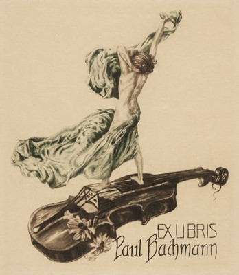 Lot 401 - Streller (Carl, 1889-1967). A collection of 23 ex-libris, circa 1909-1922