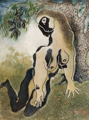 Lot 311 - Cox (Morris, 1903-1998). Nude under a tree, 1990, plus one other