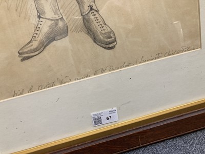 Lot 67 - Nightingale (Basil, 1864-1940). Field Marshal Lord Roberts, 1900, pencil drawing on paper