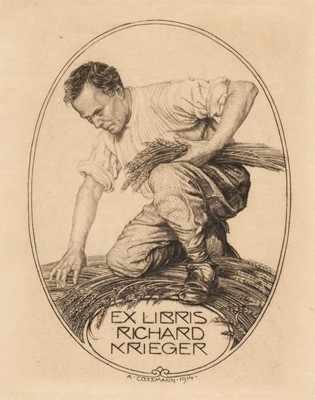 Lot 373 - Cossmann (Alfred, 1870-1951). A collection of 88 ex-libris