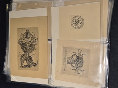 Lot 373 - Cossmann (Alfred, 1870-1951). A collection of 88 ex-libris