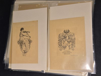 Lot 373 - Cossmann (Alfred, 1870-1951). A collection of 88 ex-libris