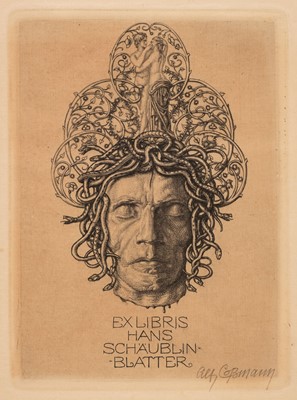 Lot 373 - Cossmann (Alfred, 1870-1951). A collection of 88 ex-libris