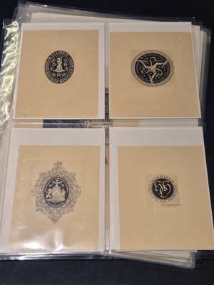 Lot 373 - Cossmann (Alfred, 1870-1951). A collection of 88 ex-libris