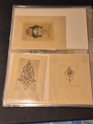 Lot 373 - Cossmann (Alfred, 1870-1951). A collection of 88 ex-libris