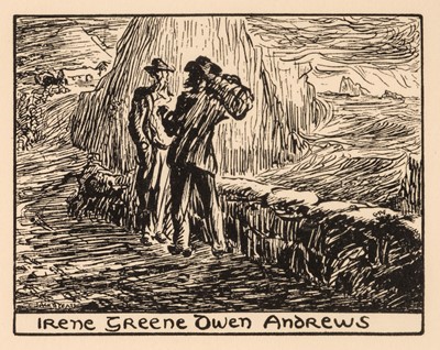Lot 405 - Yeats (Jack Butler, 1871-1957). Bookplate for Kevin O'Duffy, circa 1905.., and others