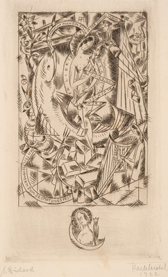 Lot 393 - Michel (Karl, 1885-1984). A collection of 99 ex-libris for Dr Hans Sachs, Hans u Marie Sachs