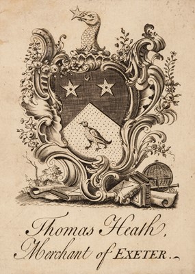 Lot 370 - British Armorial Bookplates. A collection of 70 engraved bookplates of British nobility and gentry, mostly 18th century