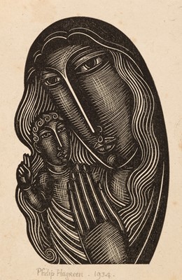 Lot 382 - Hagreen (Philip, 1890-1988). Madonna and Child, 1934