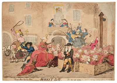 Lot 322 - Gillray (James). Market-Day, S. W. Fores, May 2nd 1788