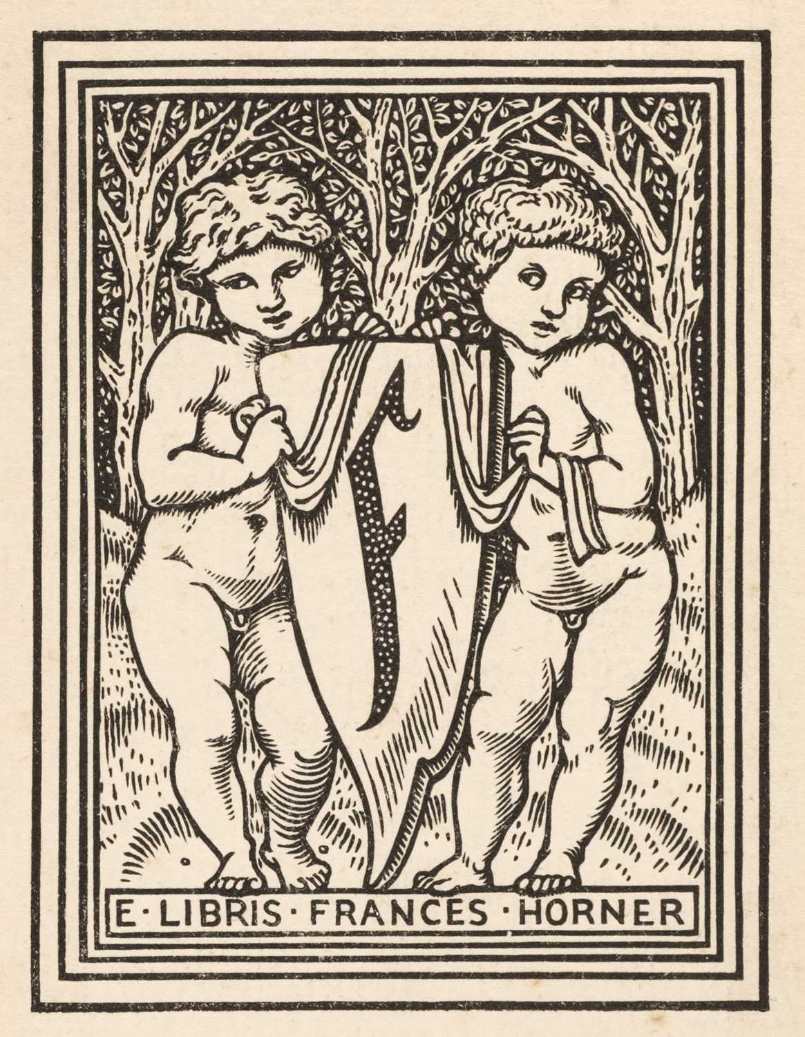Lot 375 - Edward Burne Jones (1833-1898). Bookplates for Frances Horner and Pamela Margaret Jekyll, circa 1890