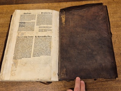 Lot 169 - Origenes (Adamantius). [Opera, volume 4 only (of 4), Paris: Guilielmo Paruo & Jo. Badius Ascensius, 1512]