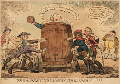 Lot 315 - Cruickshank (George). Treachery - Treachery - Treachery - !!! S. W. Fores, 1815