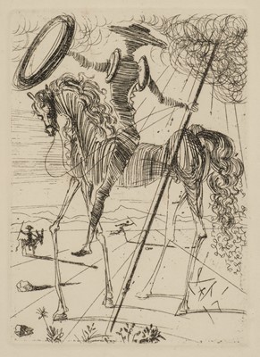 Lot 437 - Dali (Salvador, 1904-1989). Don Quixote, etching