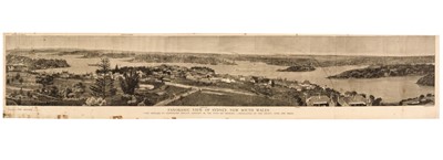 Lot 70 - Sydney. Panoramic View of Sydney, New South Wales..., published The Graphic, 1879