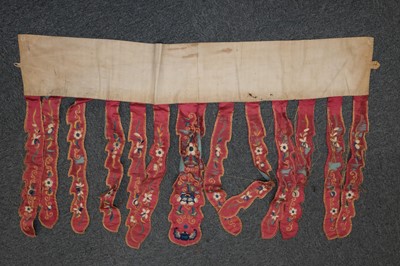 Lot 518 - Chinese. A collection of embroidered silk items, 19th-early 20th century