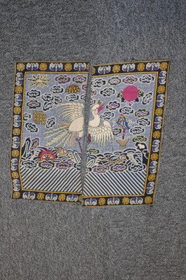 Lot 518 - Chinese. A collection of embroidered silk items, 19th-early 20th century