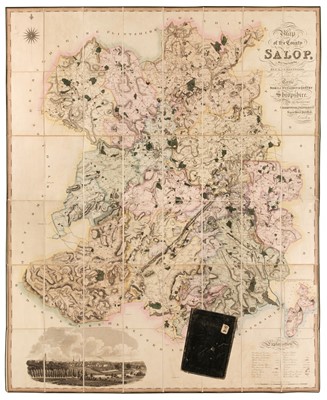 Lot 222 - Shropshire. Greenwood (C. & J.), Map of the County of Salop..., 1827