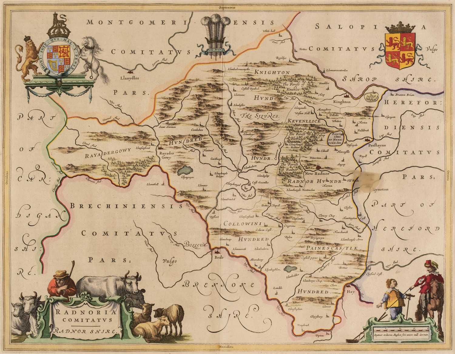 Lot 151 - Wales. A Collection of Five Maps, 17th century