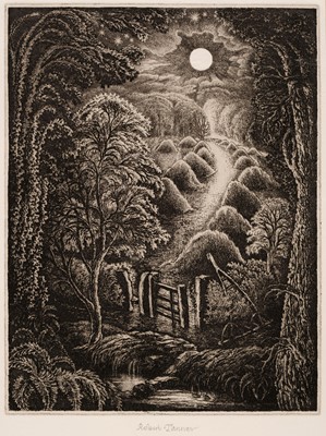 Lot 456 - Tanner (Robin, 1904-1988). Full Moon, 1973, etching