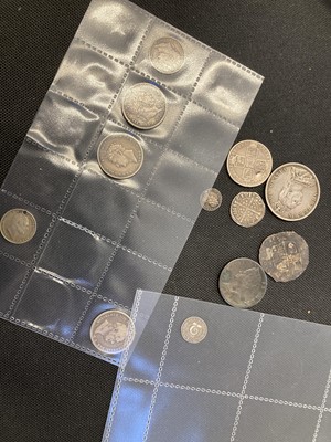 Lot 810 - Coins. Edward I Penny, Charles I Shilling, George II Shilling, 1758 etc