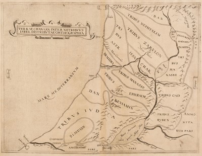 Lot 192 - Holy Land. Torniello (Augustino), Terrae Chanaan Inter XII Tribuus Isrel.., [1609 or later]