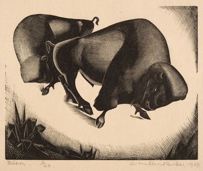 Lot 386 - Parker (Agnes Miller, 1895-1980). Bison, 1929