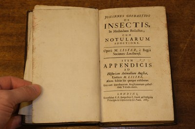 Lot 86 - Goedart (Johannes). De Insectis..., 2nd edition, 1685