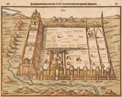 Lot 196 - Jerusalem. Bunting (Heinrich), Jerusalem..., circa 1582