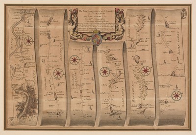 Lot 10 - Ogilby (John). The Road from London to St Davids in com. Pembroke, circa 1690