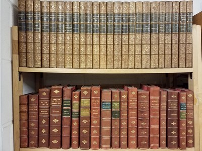 Lot 455 - Bindings. A collection of 19th to early 20th Century leather bindings, 42 volumes