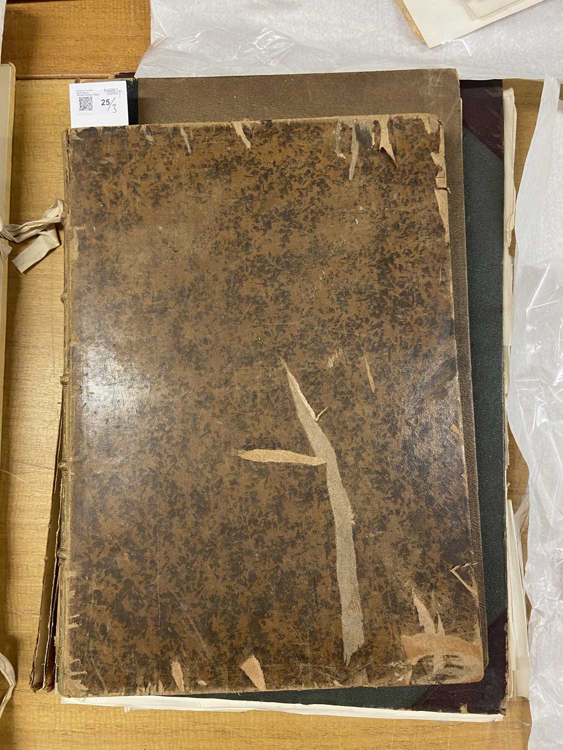 Lot 25 - Blank Paper. A bound volume of approximately 100 leaves of blank laid paper, early 19th-century