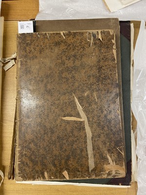 Lot 25 - Blank Paper. A bound volume of approximately 100 leaves of blank laid paper, early 19th-century