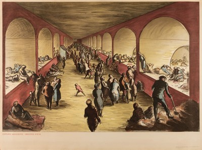 Lot 414 - Ardizzone (Edward, 1900-1979). Shelter Scene, 1941..., and others